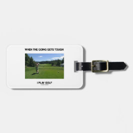 Wenn das Gehen erhält starkes i-Spiel-Golf Gepäckanhänger