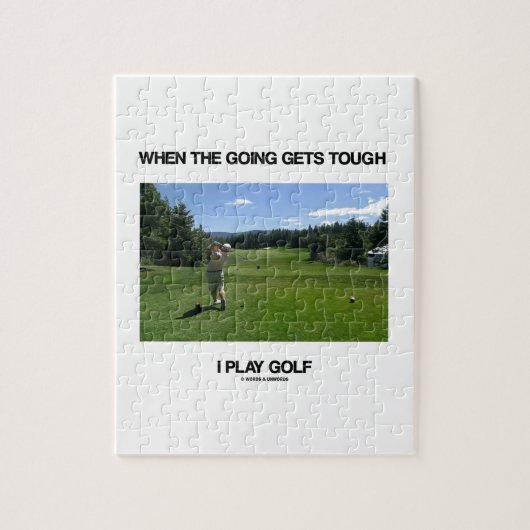 Wenn das Gehen erhält starkes i-Spiel-Golf Puzzle (Vertikal)