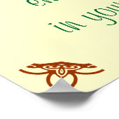 Wenn das Gras auf der anderen Seite immer grüner i Poster (Ecke)