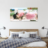 Wenn das Herz jung ist von John William Godward Leinwanddruck (Insitu (Schlafzimmer))