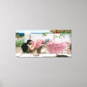 Wenn das Herz jung ist von John William Godward Leinwanddruck