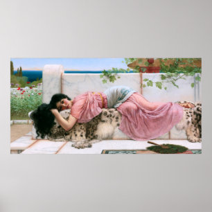 Wenn das Herz jung ist von John William Godward Poster
