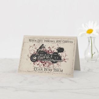 Wenn das Leben dich bewegt, kurbelt Ermutigung Karte