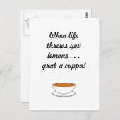 Wenn das Leben dich Zitronen wirft. . . schnappen Postkarte (Vorne/Hinten)