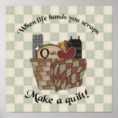 Wenn das Leben dir aufhört zu scheißen Poster (Vorne)