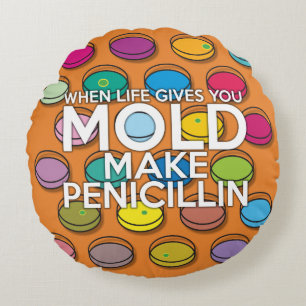 WENN DAS LEBEN DIR DEN MOLD GEBEN WIRD RUNDES KISSEN