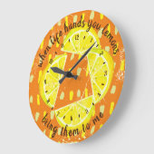 Wenn das Leben dir die Küchenuhr auslöscht Große Wanduhr (Winkel)