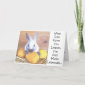 Wenn das Leben dir die Lemons-Sonnenkarte gibt Karte (Vorderseite)