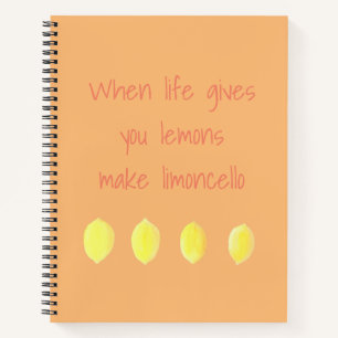 Wenn das Leben dir ein Lemons-Notebook gibt Notizblock