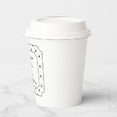 "Wenn das Leben dir einen Knoten gibt, Krawatte ei Pappbecher (Links)