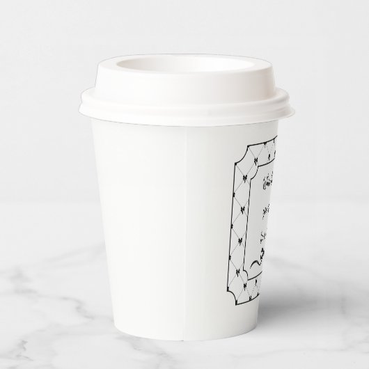 "Wenn das Leben dir einen Knoten gibt, Krawatte ei Pappbecher (Rechts)