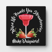 Wenn das Leben dir Erdbeeren übergeht ... Fotoplatte (Vorderseite)