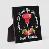 Wenn das Leben dir Erdbeeren übergeht ... Fotoplatte (Vorderseite)