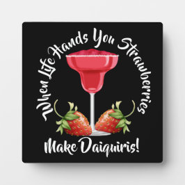 Wenn das Leben dir Erdbeeren übergeht ... Fotoplatte