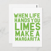 Wenn das Leben dir Hände macht, Limes machen eine Postkarte (Vorne/Hinten)