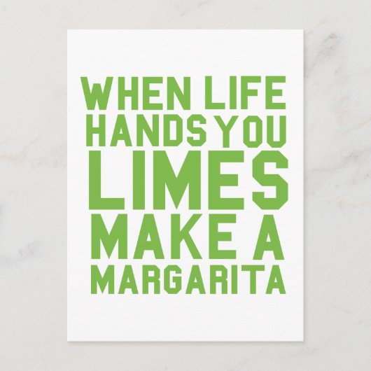 Wenn das Leben dir Hände macht, Limes machen eine Postkarte (Vorderseite)