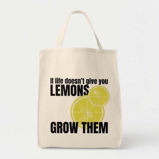 Wenn das Leben dir keine Zitronen gibt... sie groß Tragetasche (Vorne)