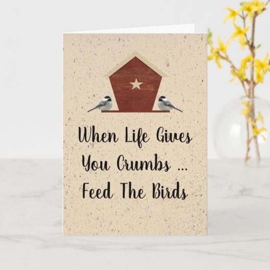 Wenn das Leben dir Krummeln über deine Karte gibt (Gelbe Blume)