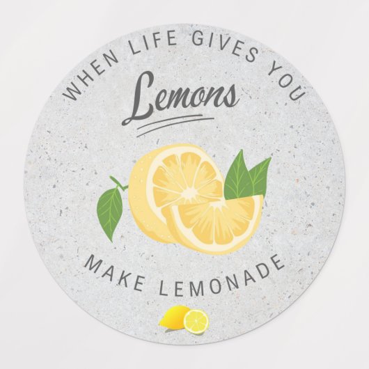 Wenn das Leben dir Lemonen gibt, die Labels trinke Etiketten (Design 2)
