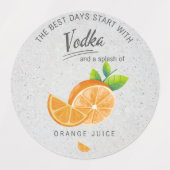 Wenn das Leben dir Lemonen gibt, die Labels trinke Etiketten (Design 1)