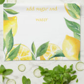 Wenn das Leben dir Lemonen gibt Geschirrtuch (Gefaltet)