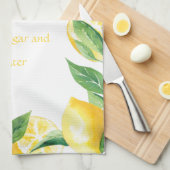 Wenn das Leben dir Lemonen gibt Geschirrtuch (Viertel Falte)