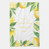 Wenn das Leben dir Lemonen gibt Geschirrtuch (Vertikal)