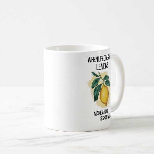 Wenn das Leben dir Lemonen gibt Kaffeetasse (VorderseiteRechts)