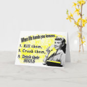 Wenn das Leben dir Lemonen gibt Karte (Gelbe Blume)