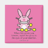 Wenn das Leben dir Lemonen gibt Magnet (Vorne)