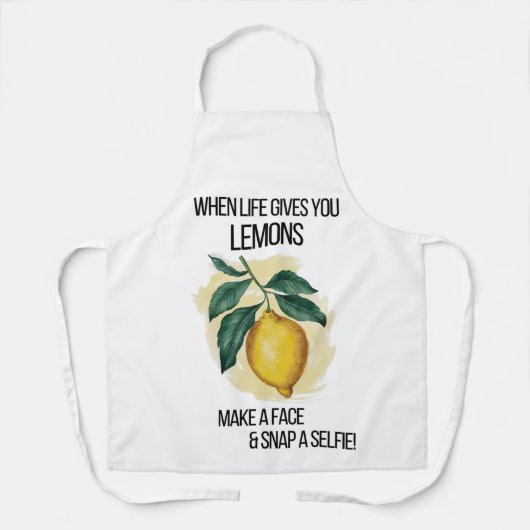 Wenn das Leben dir Lemonen gibt Schürze (Vorderseite)