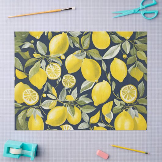 Wenn das Leben dir Lemonen gibt Seidenpapier (Basteln)