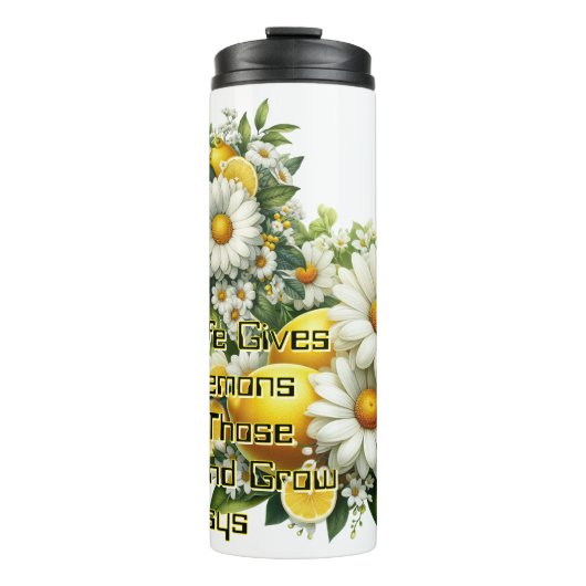 Wenn das Leben dir Lemonen gibt Thermosbecher (Vorderseite)