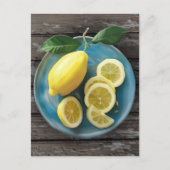 Wenn das Leben dir Lemonen gibt | Wasserfarbe Lemo Postkarte (Vorderseite)