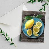 Wenn das Leben dir Lemonen gibt | Wasserfarbe Lemo Postkarte