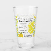Wenn das Leben dir LEMONS Country Spaß gibt Glas (Rückseite)