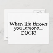 Wenn das Leben dir Lemons entführt 2 Postkarte (Vorne/Hinten)