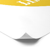 Wenn das Leben dir Lemons gibt Limoncello drucken Poster (Ecke)