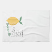 Wenn das Leben dir Lemons gibt, macht Limoncello Geschirrtuch (Horizontal)