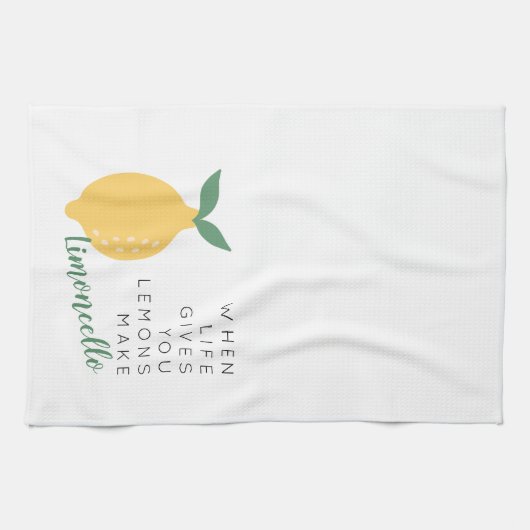Wenn das Leben dir Lemons gibt, macht Limoncello Geschirrtuch (Horizontal)