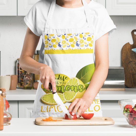 Wenn das Leben dir Lemons gibt, macht Limoncello Schürze