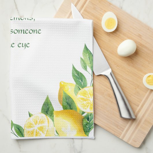 Wenn das Leben dir Lemons Küchentücher gibt (Viertel Falte)