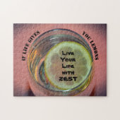 Wenn das Leben dir Lemons Leben mit Zest gibt Puzzle (Horizontal)