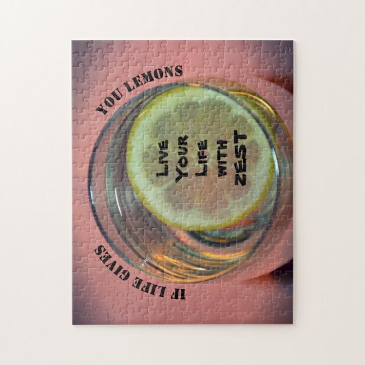 Wenn das Leben dir Lemons Leben mit Zest gibt Puzzle (Vertikal)