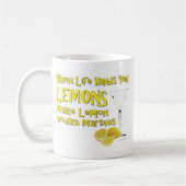 Wenn das Leben dir Lemons macht Lemon Vodka Martin Kaffeetasse (Links)