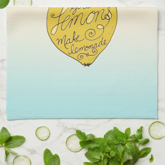 Wenn das Leben dir Lemons Ombre gibt Geschirrtuch (Gefaltet)