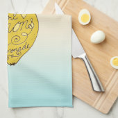 Wenn das Leben dir Lemons Ombre gibt Geschirrtuch (Viertel Falte)