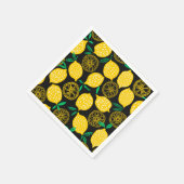 Wenn das Leben dir Lemons Sonnengelbe Zitrone gibt Serviette (Ecke)