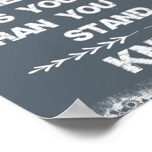 Wenn das Leben dir mehr gibt, als du aushalten kan Poster (Ecke)