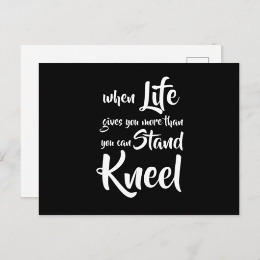 Wenn das Leben dir mehr gibt, als du dir leisten k Postkarte (Vorne/Hinten)